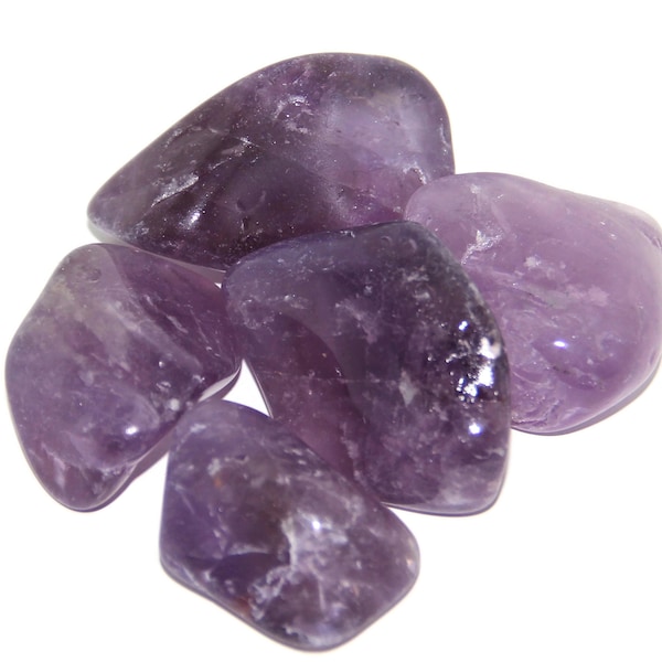A Grade Tumbled Natural Amethyst Crystal - Tumble Stone - Tumbled Stone - Spiritual - Protection - Reiki - Chakra -  Gift - 5g - 150g