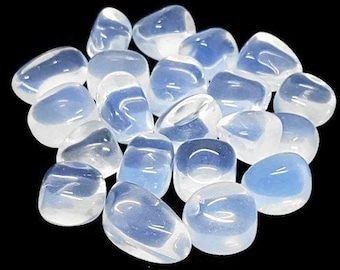 Tumbled Natural Glacier Glass  - Glacial Glass - Tumble Stone - Tumbled Stone - Meditation - Reiki - Chakra - Gift - 5g - 150g -