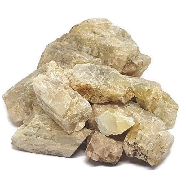 Natural Raw Moonstone - Moonstone Crystal - Feminine Stone - Intuition -  Balance - Calm - Reiki - Chakra - Crystal Grid - Gift - 5g - 250g