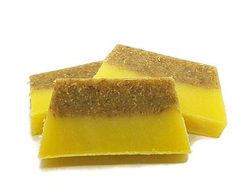 SLS Free - Savon artisanal à la banane et à la noix de coco - Savon naturel - Rafraîchissant - Réhydratant - Soyeux - Peaux sensibles - Barre de savon - Cadeau