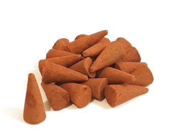 Sandalwood Incense Cones -  15 Cone Packet -  Meditation -  Balancing -  Soothing  - Calming -  Smudging -  *Vegan and Vegetarian Friendly*