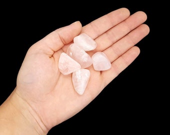 Tumbled Natural Rose Quartz Crystal - Tumble Stone - Tumbled Stone -  Love - Self Love - Harmony - Chakra - Reiki -  Gift - 5g - 150g