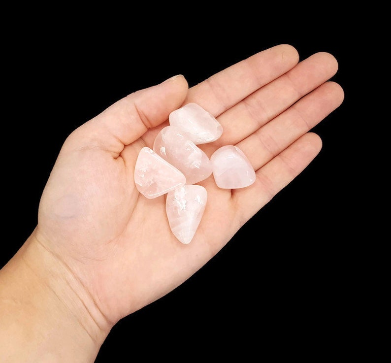 Tumbled Natural Rose Quartz Crystal Tumble Stone Tumbled Stone Love Self Love Harmony Chakra Reiki Gift 5g 150g image 1