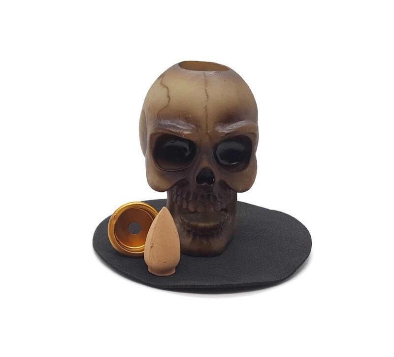 Skull Head Back Flow Incense Burner Back Flow Burner Back Flow