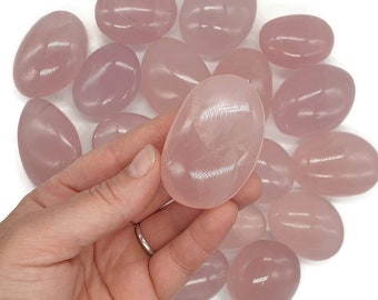 Natural Rose Quartz Crystal Pebbles - Tumble Stone - Love -  Peace -  Calming -  Chakra - Meditation - Crystal Grid  - Gift -  10g - 150g