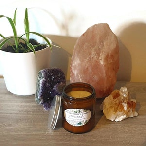Aphrodisiac Aromatherapy Soy Wax Candle Ylang Ylang and Patchouli Long Burn Natural Eco Friendly Vegan Chakra Gift 200g image 4