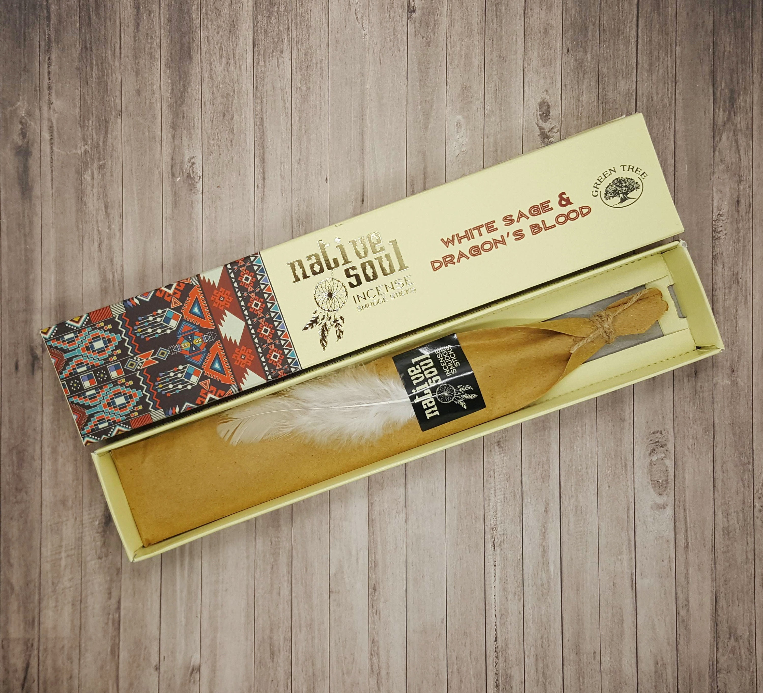 Native Soul White Sage and Dragons Blood Incense Sticks -  Incense St…