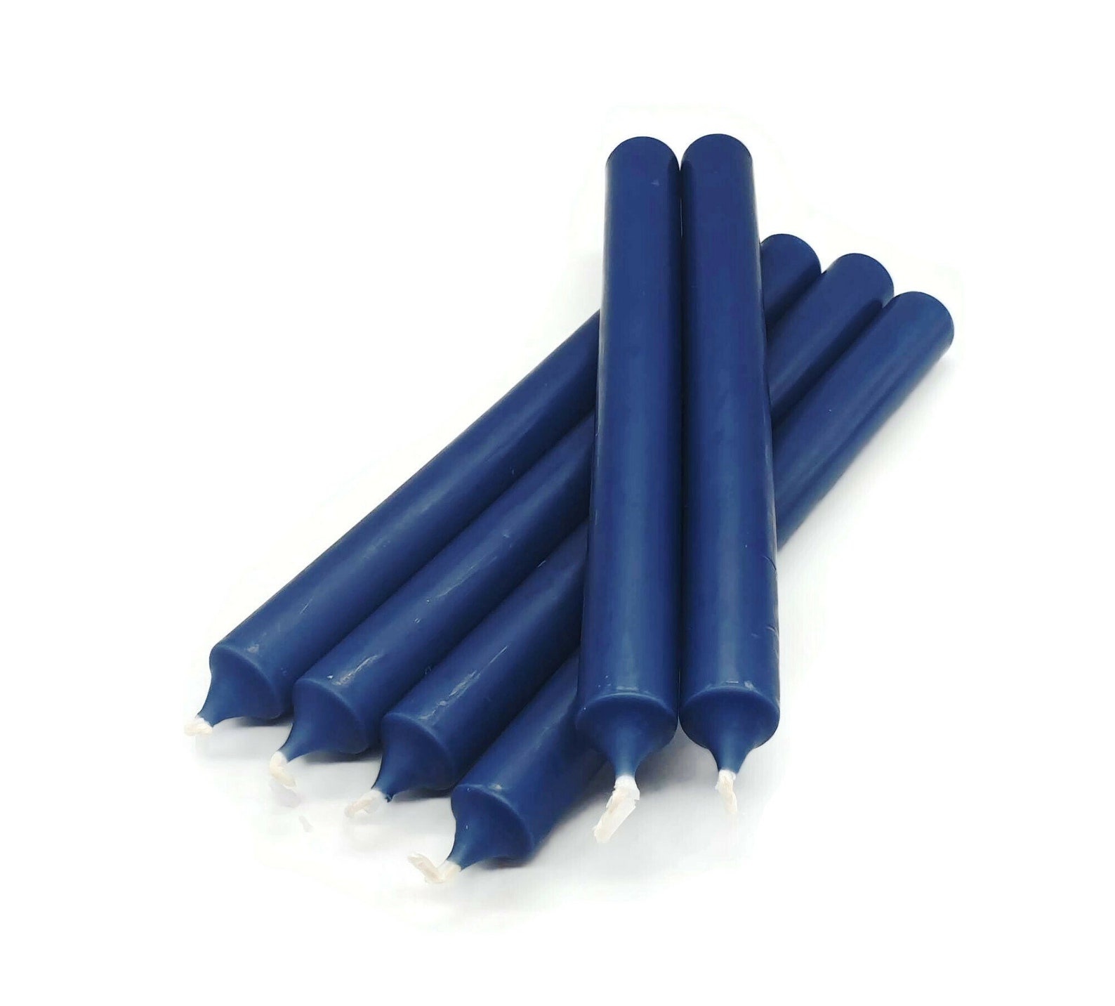 21cm Dark Blue Dinner Candles Pack of 6 Candles Dining Etsy UK