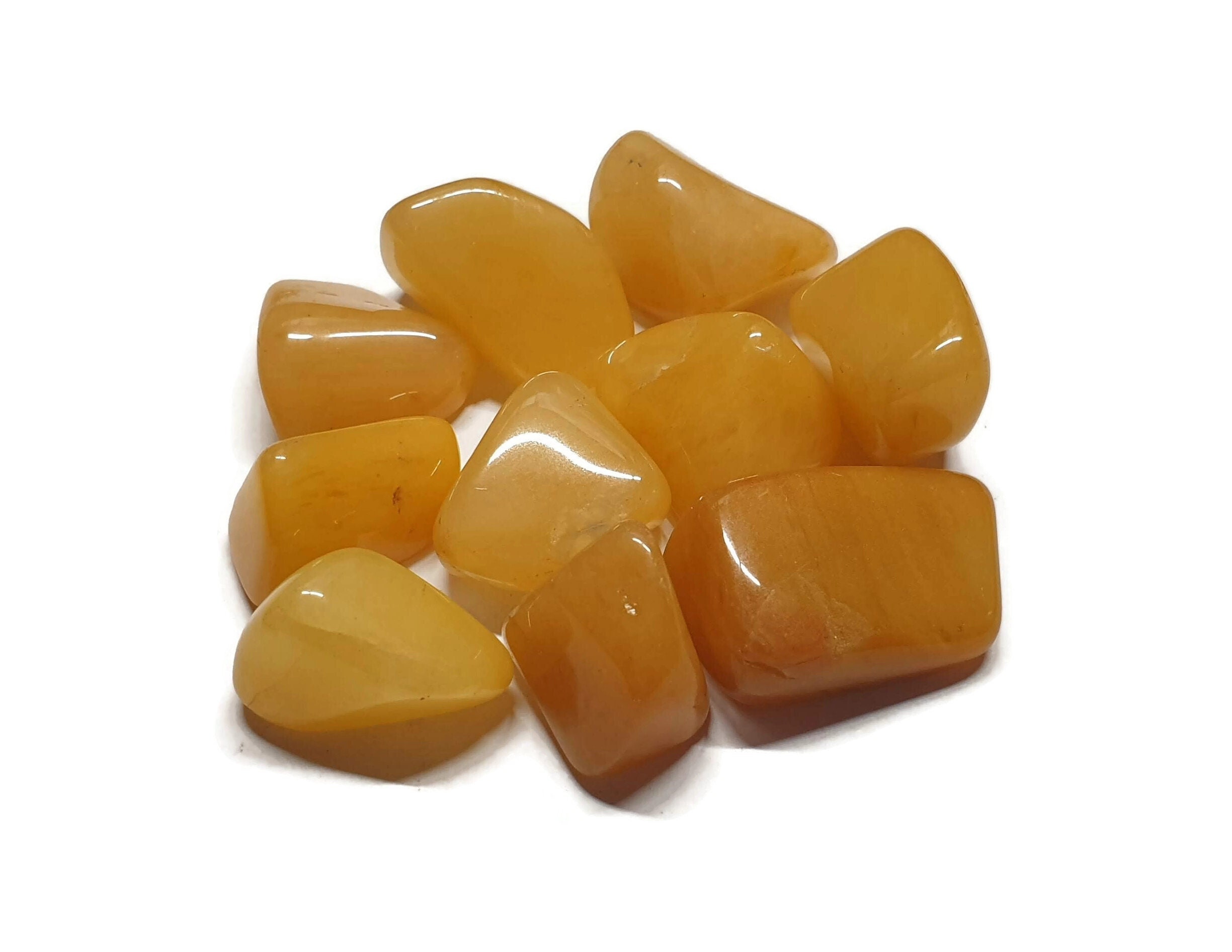 Tumbled Natural Yellow Aventurine Crystal Tumble Stone Etsy