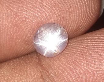 NEW 1.40 Ct Natural White Star Sapphire Oval Cabochon Eye Clean UNHEATED Sri Lanka
