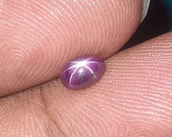 NEW 1.15 Ct Natural Purple Star Sapphire Oval Cabochon Eye Clean UNHEATED Sri Lanka