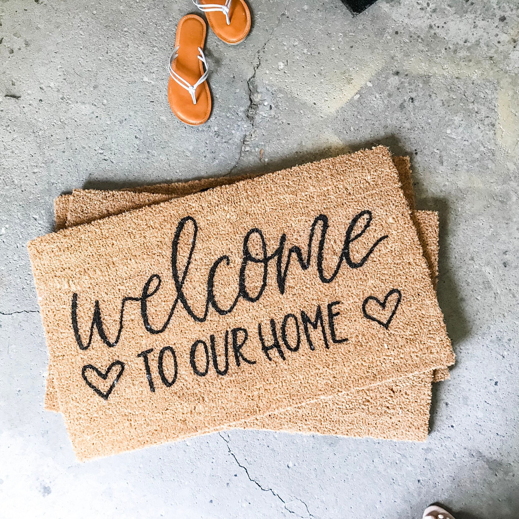Welcome To Our Home Doormat Etsy