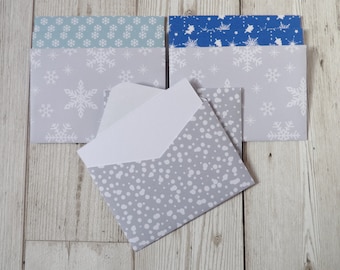 8 Snowy Envelopes with A7 Notecards (2022 Collection - November Set 1)