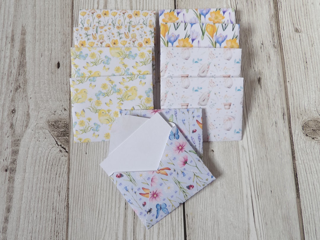 10 Spring Mini Envelopes With Notecards (2021 Collection - February ...