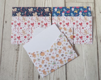 8 Gingerbread Envelopes with A7 Notecards (2022 Collection - October Set 1)