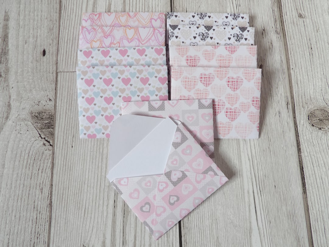 10 Hearts Mini Envelopes With Notecards 2021 Collection January ...