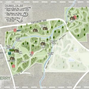 Custom Map Design - Property Map - Venue Map - Wedding Venue Map