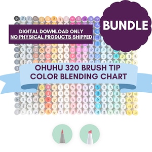  Ohuhu Alcohol Markers 320 Colors Brush & Fine Extra Wide Broad  Tip 6 Colors Bundle : Arts, Crafts & Sewing