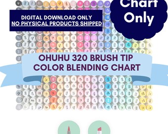 Ohuhu 320 Brush Tip Color Blending GRAFIEK ALLEEN-DOWNLOAD
