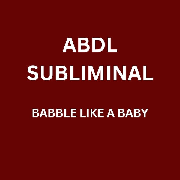 ABDL Subliminal Hypnosis - Talk like a Baby
