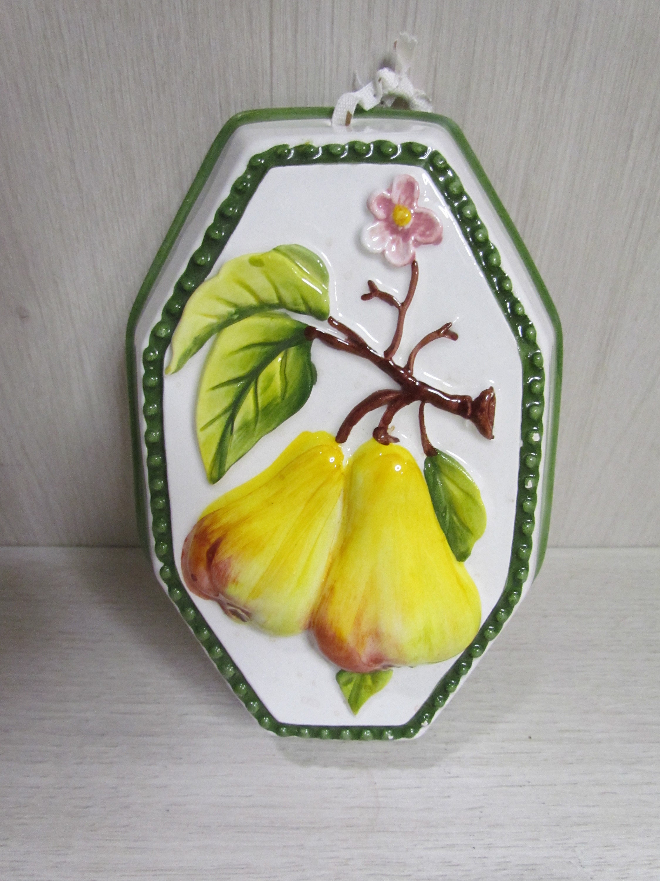 Vintage Hand Painted Bassano Italy Ceramic Dessert Molds Vintage