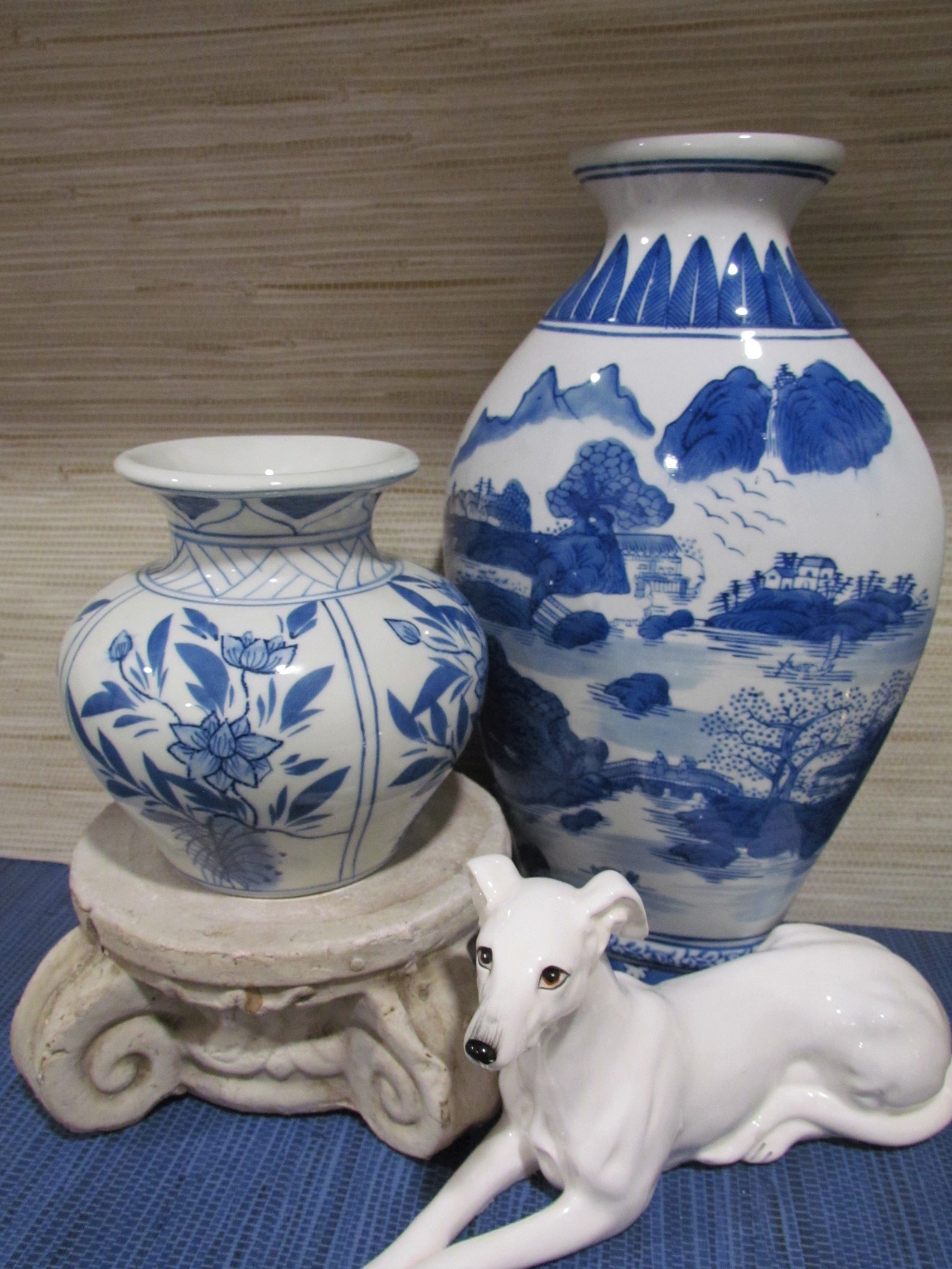 Lovely Mini Blue and White Vase Made in Thailand Etsy