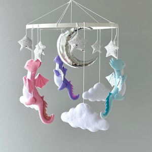 Dragon baby mobile for nursery,
