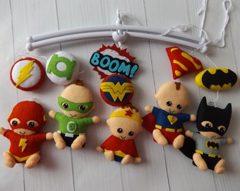 Superhero Baby Mobile Avengers Mobile Marvel Mobile Crib Etsy