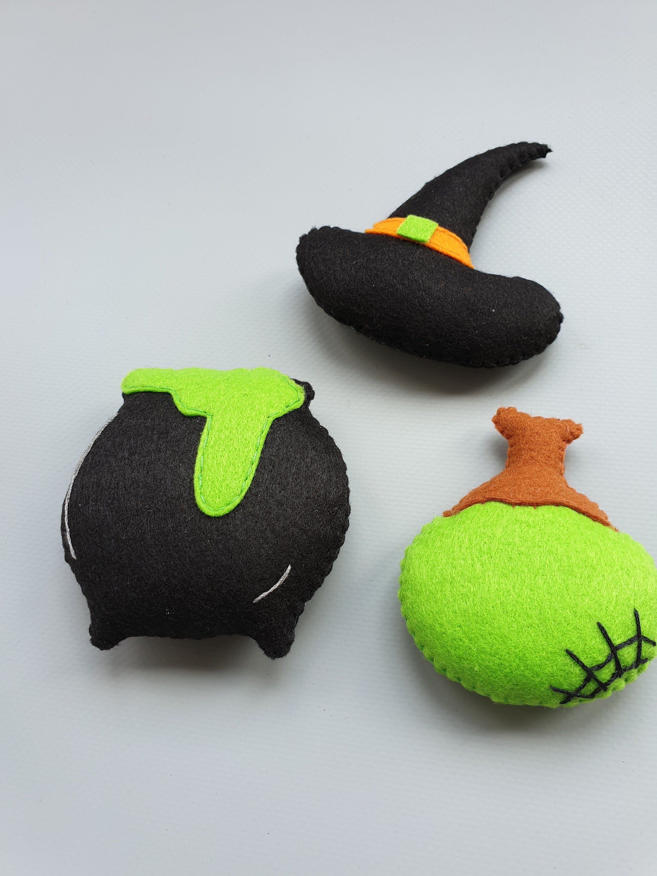 Halloween Ornaments Cute Halloween Felt Ornament Halloween Etsy