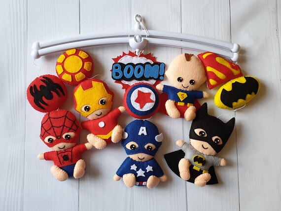 superhero crib mobile