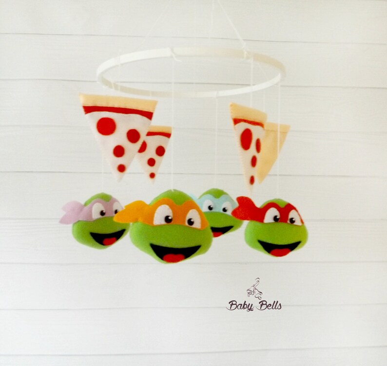 Ninja Turtles Mobile Baby Mobile Ninja Turtles Nursery Etsy