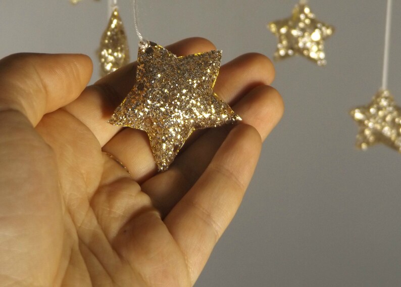 Baby Girl Mobile Stars and Moon Mobile Nursery Hangin Cloud Etsy