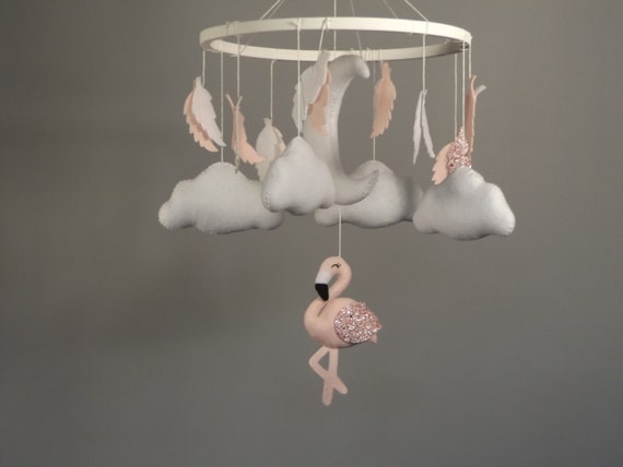 flamingo cot mobile