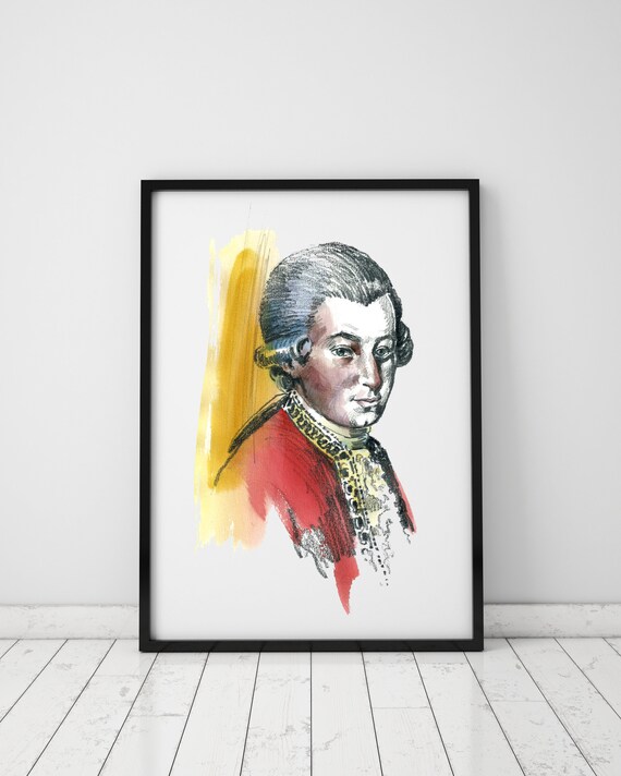 MOZART PRINTABLE POSTER / Digital Download | Etsy