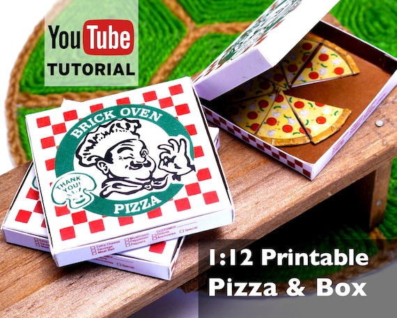 DIY Printable Mini Pizza box 