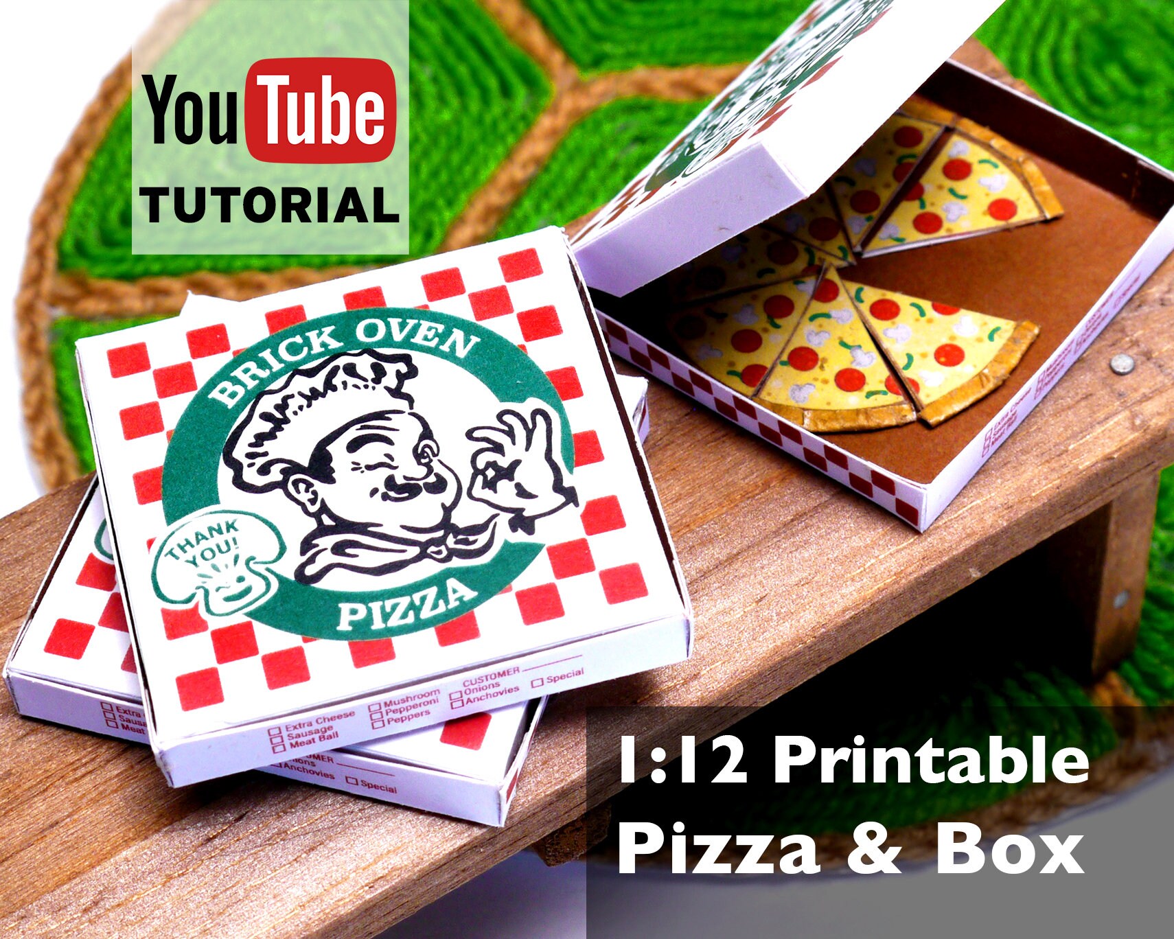 Miniature Pizza Box Printable Ubicaciondepersonas cdmx gob mx