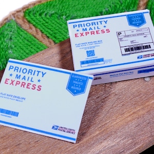 Instant Download USPS Priority Mail Express inspired Miniature DIY Printable PDF template for dollhouse and Dioramas