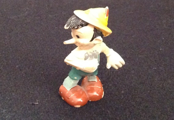 Vintage 1950s Hard Plastic Pinocchio Action Figure - Etsy