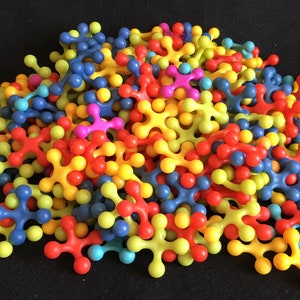266 Colorful Asterisky Plastic Noodles from Cadoo , the Cranium Game