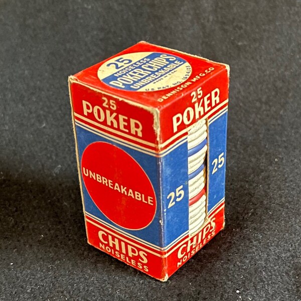 Vintage Poker Chips Etsy