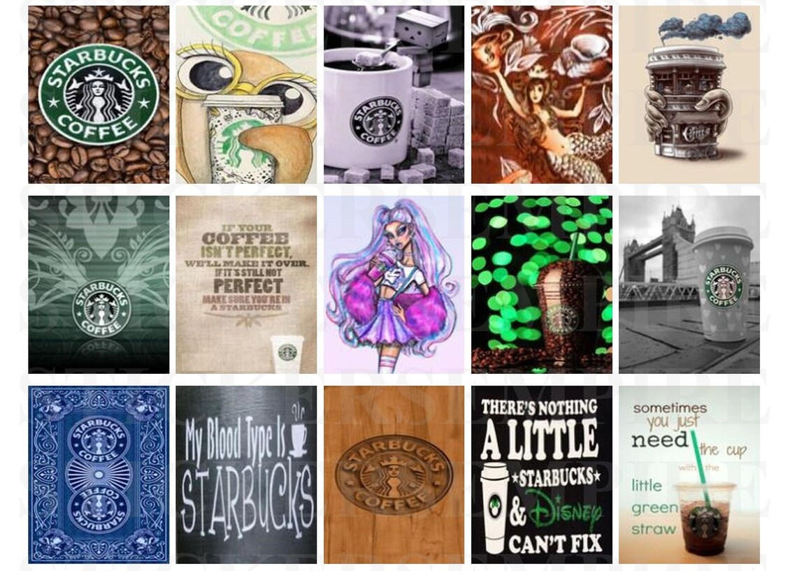 Starbucks Themed Planner Printables DIY Print at Home Etsy