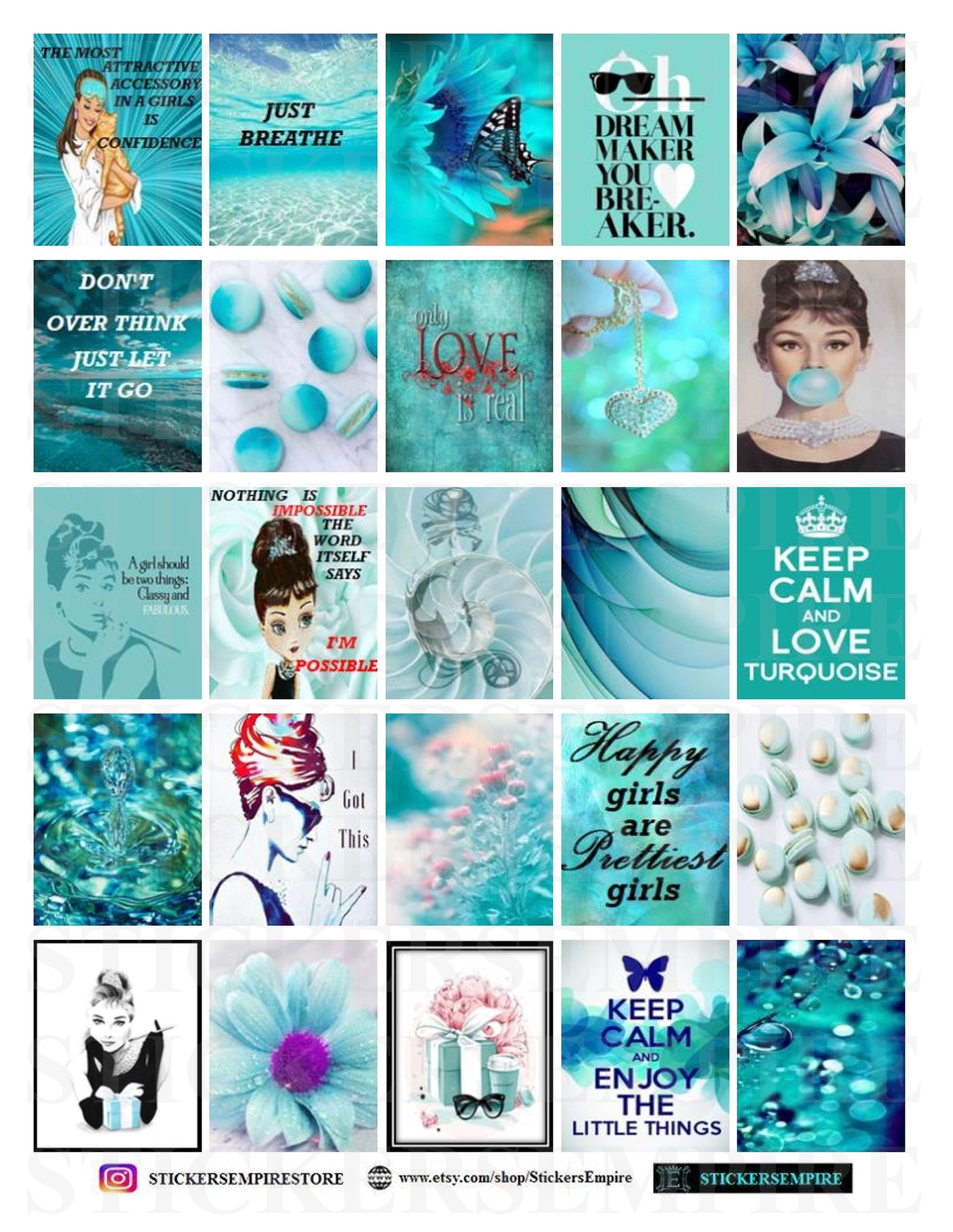 Tiffany Planner Printable Sticker Sheet Breakfast at Etsy