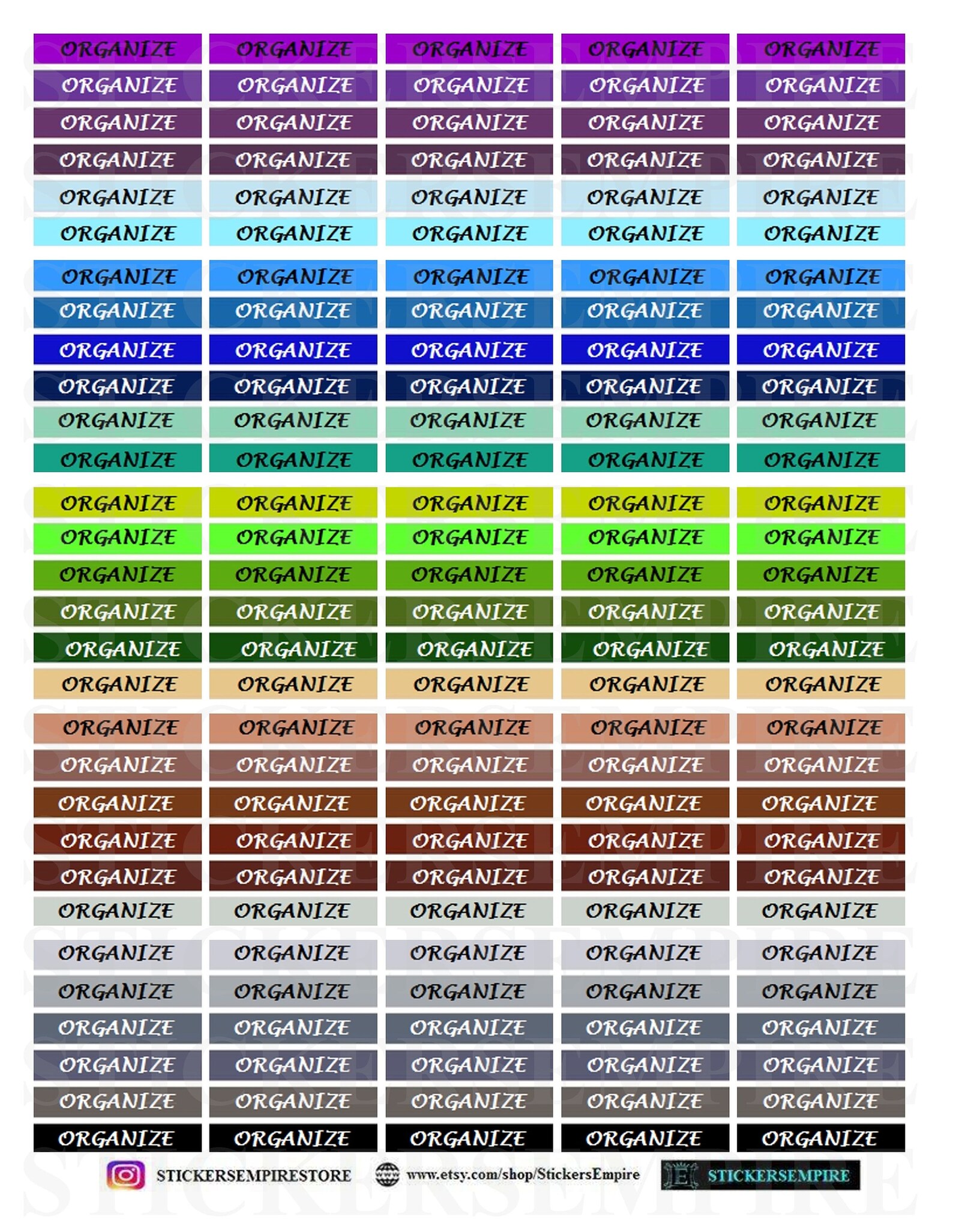 organize-headers-printable-planner-stickers-organize-headers-etsy