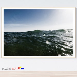 Large Sea Print , Large Beach Print, Minimalist, Wall Art, Sea Waves, download print