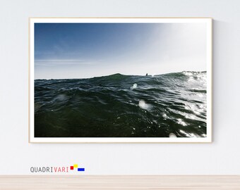 Large Sea Print , Large Beach Print, Minimalista, Wall Art, Mare Onde, scarica la stampa