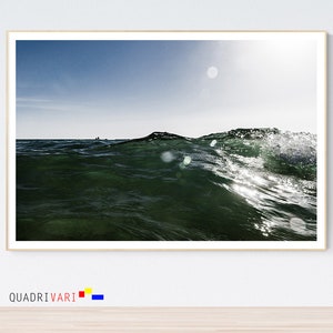 Ocean wall art, waves in ocean poster. Printable wall art for home decor