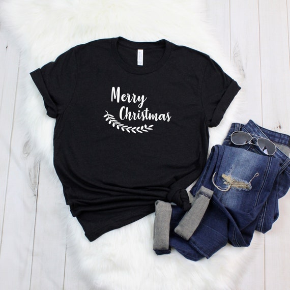 Plus Size Merry Christmas Leaf Print Baseball Tee - Women's Long Sleeve Casual Shirt (Gray, 4XL)