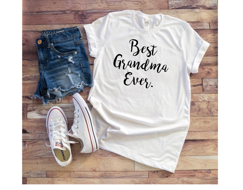 Best Grandma Ever Tee Shirts for Grandmas Cool Grandma Etsy