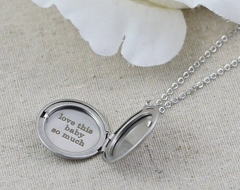 Silver Name Locket Etsy