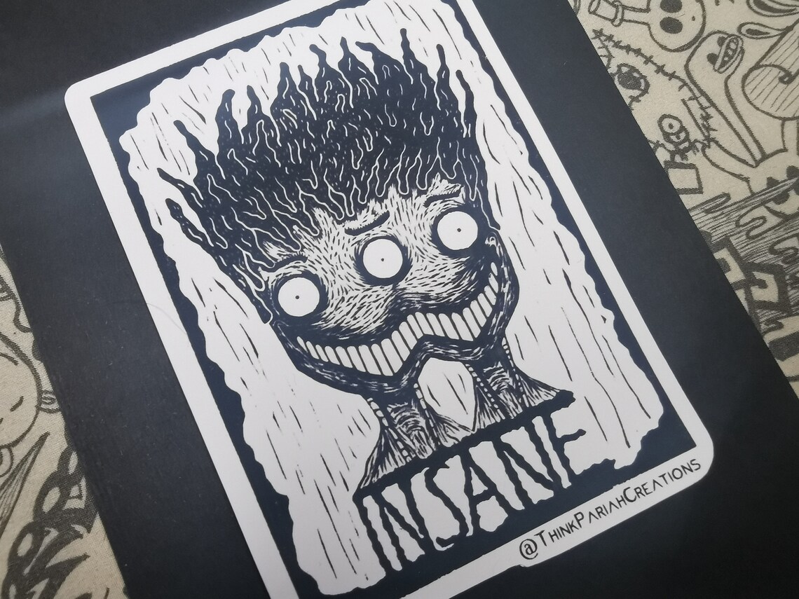 Insain Sticker Insane Sticker || Insane Vinyl Sticker - Etsy